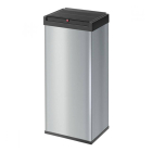 Hailo Prullenbak | Hailo | 52 liter (Duo, Swingdeksel, Staal met kunststof, Zelfsluitend, Zilver) 0860-221 K170104627 - 1