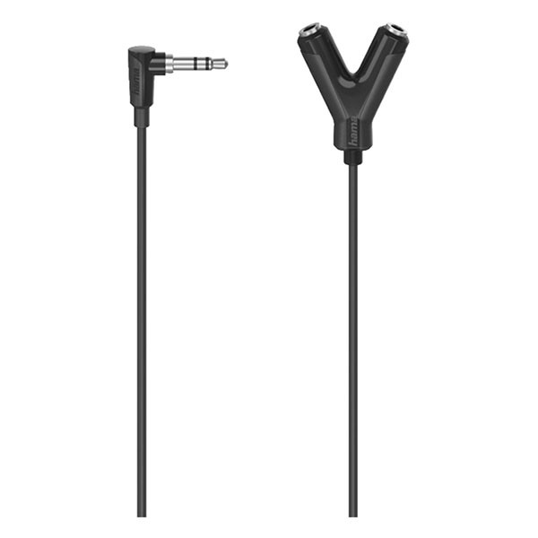 Hama 3.5 mm jack splitterkabel | M ↔ V | Hama | 0.12 m (Stereo, Haakse connector, 3-polig) 205190 K010411053 - 1