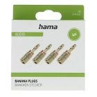 Hama Banaanstekker | M | Hama | 4 stuks (Verguld, Schroefklem, 6 mm) 00205201 K010411148 - 1