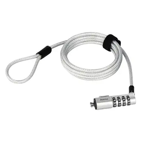 Hama Laptopslot | Hama | Nano | 1.8 meter (Cijfercode, Carbonstaal, Zilver) 126822 K010214590 - 1