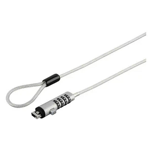 Hama Laptopslot | Hama | USB | 1.8 meter (Cijfercode, Carbonstaal, Zilver) 126821 K010214589 - 1