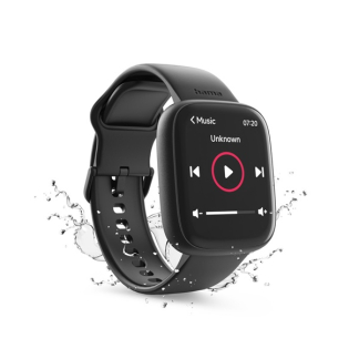 Hama Smartwatch | Hama | 4000 | 1.6” (Android en iOS, Telefoonfunctie, Hartslagmeter, 100 sportmodi, Slaapmonitor, 300 mAh batterij, Vierkant, Zwart) 178640 K070501314 - 6