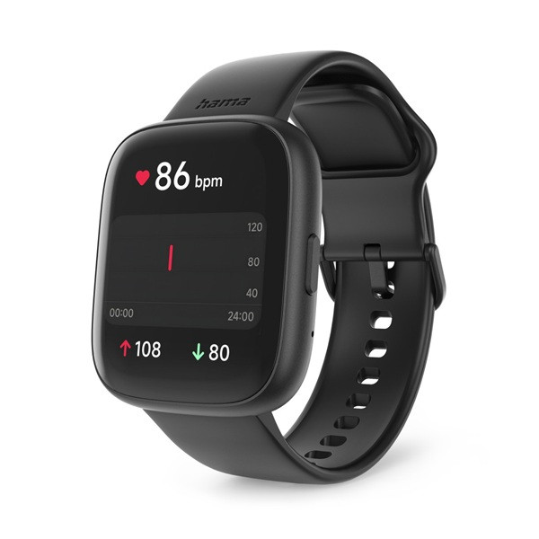 Hama Smartwatch | Hama | 4000 | 1.6” (Telefoonfunctie, Hartslagmeter, 100 sportmodi, Slaapmonitor, 300 mAh batterij, Zwart) 178640 K070501314 - 7