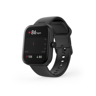 Hama Smartwatch | Hama | 5000 | 1.6” (Android en iOS, Telefoonfunctie, Hartslagmeter, 100 sportmodi, Slaapmonitor, 300 mAh batterij, Vierkant, Zwart) 178614 K070501307 - 8