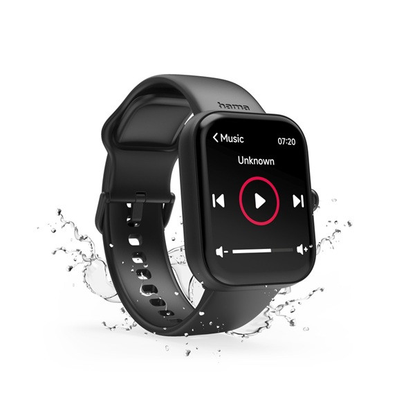 Hama Smartwatch | Hama | 5000 | 1.6” (Telefoonfunctie, Hartslagmeter, 100 sportmodi, Slaapmonitor, 300 mAh batterij, Zwart) 178614 K070501307 - 7