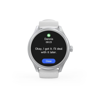 Hama Smartwatch | Hama | 5010 | 1.4” (Android en iOS, Telefoonfunctie, Hartslagmeter, 100 sportmodi, Slaapmonitor, 300 mAh batterij, Rond, Grijs) 178617 K070501310 - 2