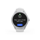 Hama Smartwatch | Hama | 5010 | 1.4” (Android en iOS, Telefoonfunctie, Hartslagmeter, 100 sportmodi, Slaapmonitor, 300 mAh batterij, Rond, Grijs) 178617 K070501310 - 2