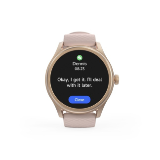 Hama Smartwatch | Hama | 5010 | 1.6” (Android en iOS, Telefoonfunctie, Hartslagmeter, 100 sportmodi, Slaapmonitor, 300 mAh batterij, Rond, Roze) 178616 K070501309 - 2