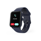 Hama Smartwatch | Hama | 6010 | 1.6” (Android en iOS, GPS, Telefoonfunctie, Hartslagmeter, 100 sportmodi, Zwemmen, Slaapmonitor, 350 mAh batterij, Vierkant, Blauw) 178621 K070501313 - 9