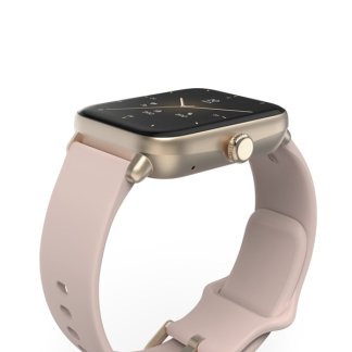 Hama Smartwatch | Hama | 6010 | 1.6” (Android en iOS, GPS, Telefoonfunctie, Hartslagmeter, 100 sportmodi, Zwemmen, Slaapmonitor, 350 mAh batterij, Vierkant, Roze) 178620 K070501312 - 6