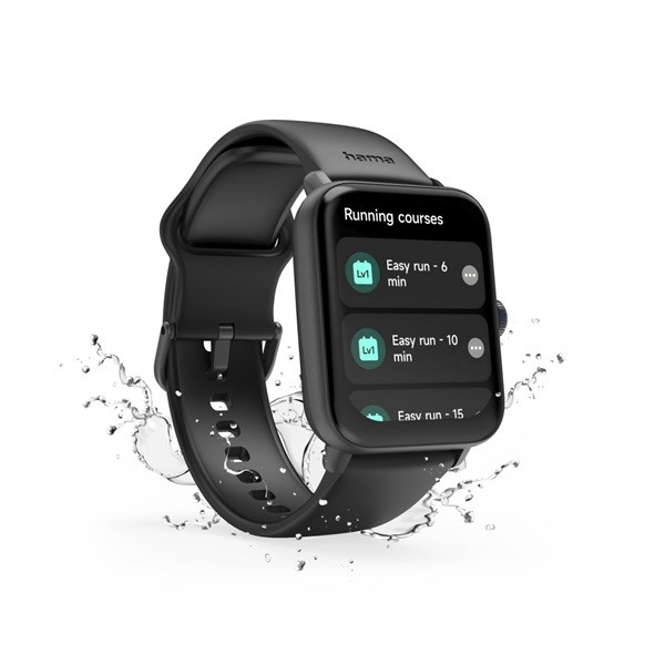 Hama Smartwatch | Hama | 6010 | 1.6” (GPS, Telefoonfunctie, Hartslagmeter, 100 sportmodi, IP68, Slaapmonitor, 300 mAh batterij, Zwart) 178619 K070501311 - 7
