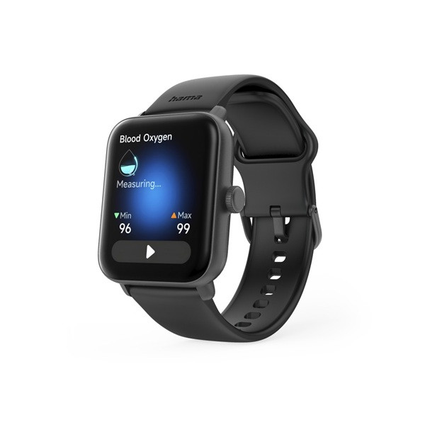 Hama Smartwatch | Hama | 6010 | 1.6” (GPS, Telefoonfunctie, Hartslagmeter, 100 sportmodi, IP68, Slaapmonitor, 300 mAh batterij, Zwart) 178619 K070501311 - 8