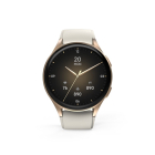 Hama Smartwatch | Hama | 8900 | 1.4” (Android en iOS, AMOLED, GPS, Telefoonfunctie, Hartslagmeter, 100+ sportmodi, Zwemmen, Slaapmonitor, 300 mAh batterij, Rond, Beige-Goud) 178613 K070501306 - 1