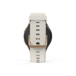 Hama Smartwatch | Hama | 8900 | 1.4” (Android en iOS, AMOLED, GPS, Telefoonfunctie, Hartslagmeter, 100+ sportmodi, Zwemmen, Slaapmonitor, 300 mAh batterij, Rond, Beige-Goud) 178613 K070501306 - 2
