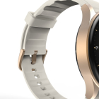 Hama Smartwatch | Hama | 8900 | 1.4” (Android en iOS, AMOLED, GPS, Telefoonfunctie, Hartslagmeter, 100+ sportmodi, Zwemmen, Slaapmonitor, 300 mAh batterij, Rond, Beige-Goud) 178613 K070501306 - 7