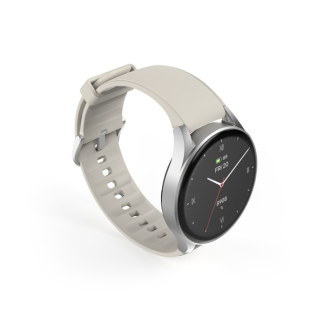 Hama Smartwatch | Hama | 8900 | 1.4” (Android en iOS, AMOLED, GPS, Telefoonfunctie, Hartslagmeter, 100+ sportmodi, Zwemmen, Slaapmonitor, 300 mAh batterij, Rond, Beige-Zilver) 178612 K070501305 - 4