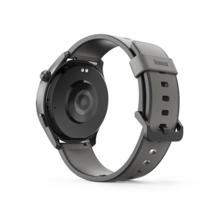 Hama Smartwatch | Hama | 9000 | 1.4” (Android en iOS, AMOLED, GPS, Telefoonfunctie, Hartslagmeter, 100 sportmodi, Zwemmen, Slaapmonitor, 450 mAh batterij, Rond, Zwart) 178627 K070501315 - 3