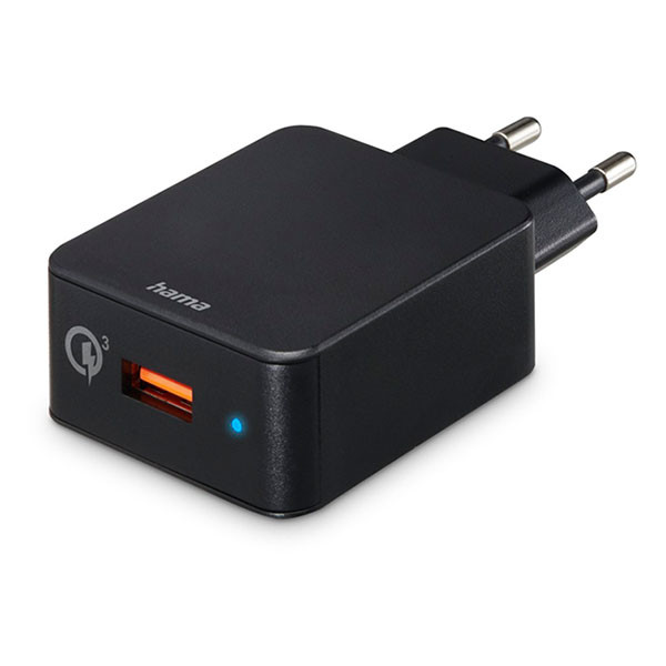 Hama USB A oplader | Hama | 1 poort  (USB A, 19.5W, Zwart) 201641 K070501270 - 1