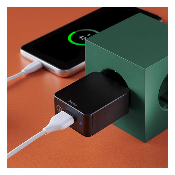 Hama USB A oplader | Hama | 1 poort  (USB A, 19.5W, Zwart) 201641 K070501270 - 5
