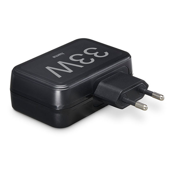 Hama USB A oplader | Hama | 4 poorten  (USB A, 33W, Zwart) 201629 K070501274 - 2