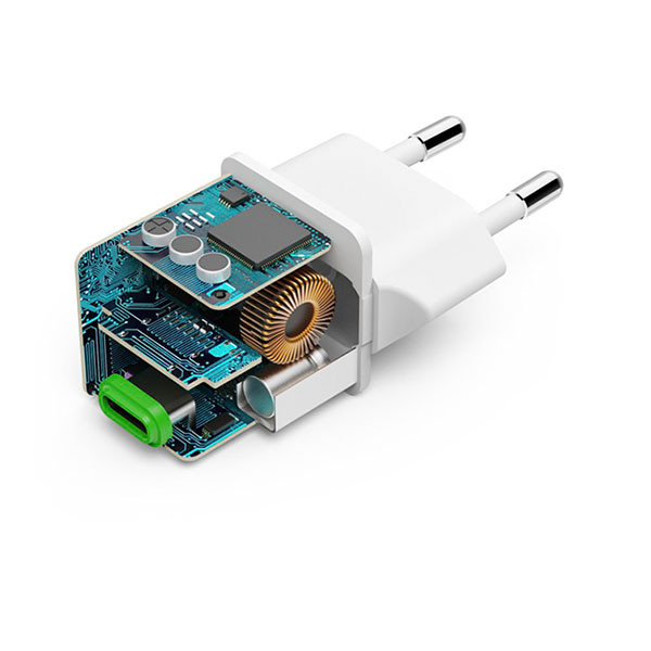Hama USB C snellader | Hama | 1 poort (USB C, 20W, Wit) 201980 K070501279 - 4