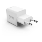 Hama USB C snellader | Hama | 1 poort (USB C, GaN, 45W, Wit) 201983 K070501282 - 2