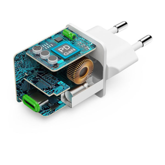 Hama USB C snellader | Hama | 1 poort (USB C, GaN, 45W, Wit) 201983 K070501282 - 4