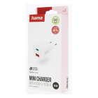 Hama USB C snellader | Hama | 2 poorten (1x USB C, 1x USB A, 20W, Wit) 201991 K070501287 - 8