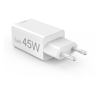 Hama USB C snellader | Hama | 2 poorten (1x USB C, 1x USB A, 45W, Wit) 201993 K070501289 - 2