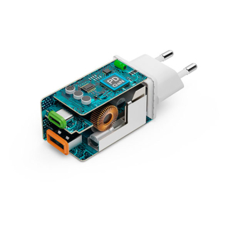 Hama USB C snellader | Hama | 2 poorten (1x USB C, 1x USB A, 45W, Wit) 201993 K070501289 - 4