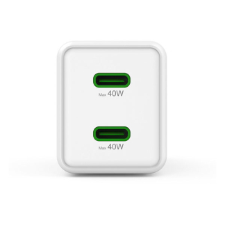Hama USB C snellader | Hama | 2 poorten (2x USB C, 40W, Wit) 201989 K070501290 - 3