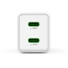 Hama USB C snellader | Hama | 2 poorten (2x USB C, 40W, Wit) 201989 K070501290 - 3
