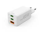 Hama USB C snellader | Hama | 3 poorten (2x USB C, 1x USB A, 65W, Wit) 201996 K070501291 - 1