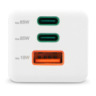 Hama USB C snellader | Hama | 3 poorten (2x USB C, 1x USB A, 65W, Wit) 201996 K070501291 - 3