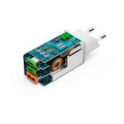 Hama USB C snellader | Hama | 3 poorten (2x USB C, 1x USB A, 65W, Wit) 201996 K070501291 - 4