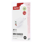 Hama USB C snellader | Hama | 3 poorten (2x USB C, 1x USB A, 65W, Wit) 201996 K070501291 - 8
