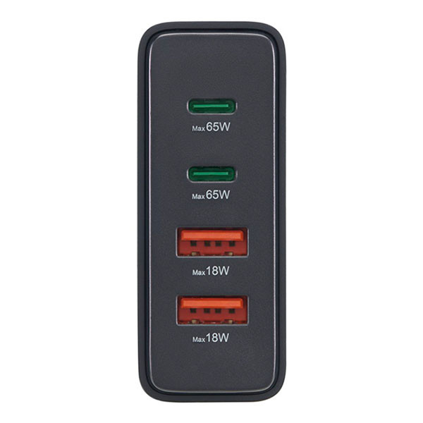Hama USB C snellader | Hama | 4 poorten (2x USB C, 2x USB A, GaN, 65W, Zwart) 201979 K070501277 - 2