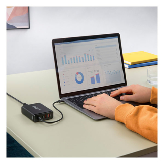 Hama USB C snellader | Hama | 4 poorten (2x USB C, 2x USB A, GaN, 65W, Zwart) 201979 K070501277 - 5