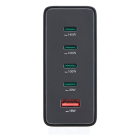 Hama USB C snellader | Hama | 5 poorten (4x USB C, 1x USB A, GaN, 240W, Zwart) 201977 K070501275 - 2