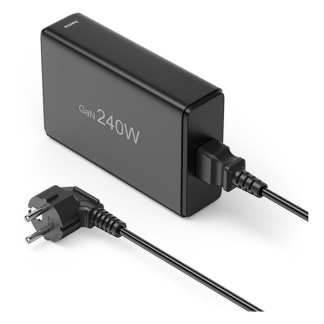 Hama USB C snellader | Hama | 5 poorten (4x USB C, 1x USB A, GaN, 240W, Zwart) 201977 K070501275 - 4