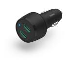 Hama USB autolader | Hama (2x USB C, 45W, Zwart) 201632 K070501211 - 1
