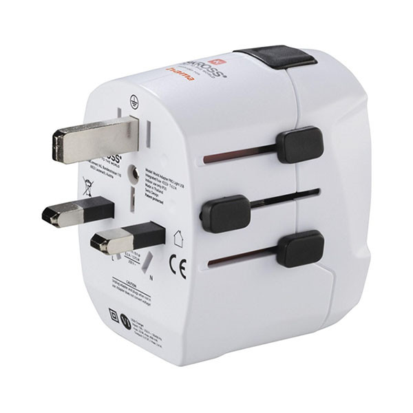 Hama Universele reisstekker met USB | Hama | World Travel Pro Light | Wereld naar Wereld (Uitschuifbaar, 2x USB A) 223474 K050801119 - 1