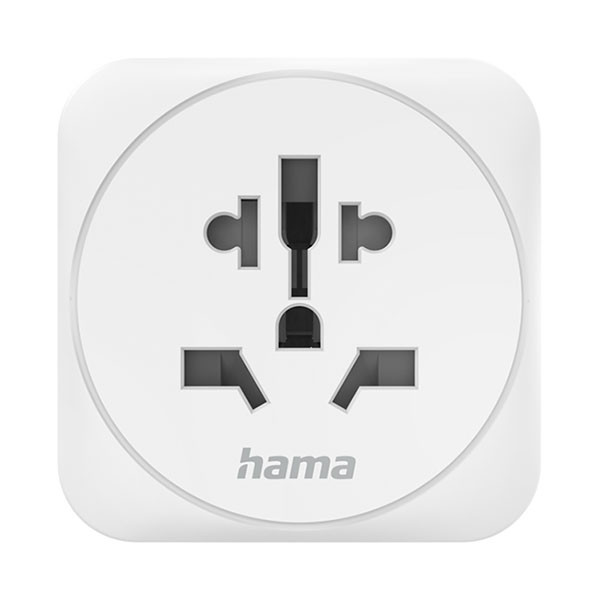 Hama Wereldstekker | Hama | Wereld naar Type E en F (Geaard, Wit) 223455 K050801106 - 2