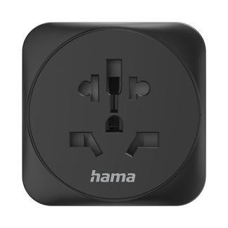 Hama Wereldstekker | Hama | Wereld naar Type E en F (Geaard, Zwart) 223454 K050801105 - 2