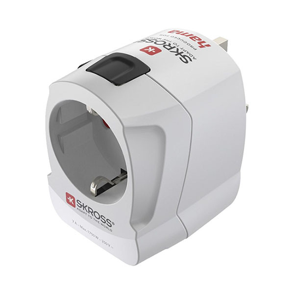 Hama Wereldstekker met USB | Hama | Pro Light AC | Type C, E en F naar Wereld (Uitschuifbaar, 1x USB A, 1x USB C) 223477 K050801118 - 1