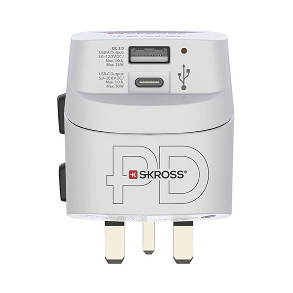 Hama Wereldstekker met USB | Hama | Pro Light AC | Type C, E en F naar Wereld (Uitschuifbaar, 1x USB A, 1x USB C) 223477 K050801118 - 3