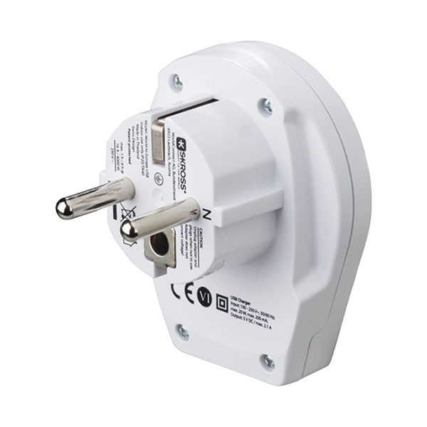 Hama Wereldstekker met USB | Hama | Wereld naar Type F (Geaard, 1x USB A) 223475 K050801122 - 1
