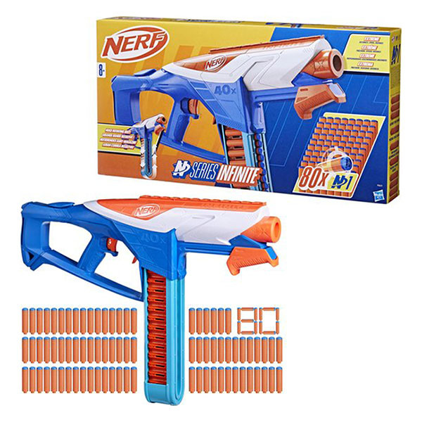Hasbro Speelgoedblaster | NERF | N Series (80 schuimdarts, Extra opslagruimte, Vanaf 8 jaar) 019516626446 K071000521 - 1