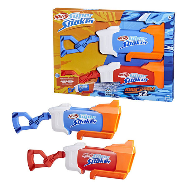 Hasbro Waterpistool | NERF | Super Soaker (Waterreservoir 650 ml, Vanaf 6 jaar, 2 stuks) 501099413018 K071000528 - 5