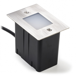Heissner Inbouw led lamp | Heissner | 2 W (Wand en vlondermontage, RVS, Warm wit, Rechthoek) 3010560048 K170130115 - 1